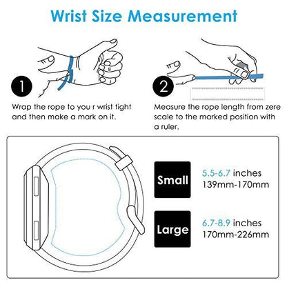KIMILAR Compatible Versa Bands, Sport Silicone Breathable Replacement Strap Bands with Ventilation Holes Compatible Versa Smart Watch - Hatke