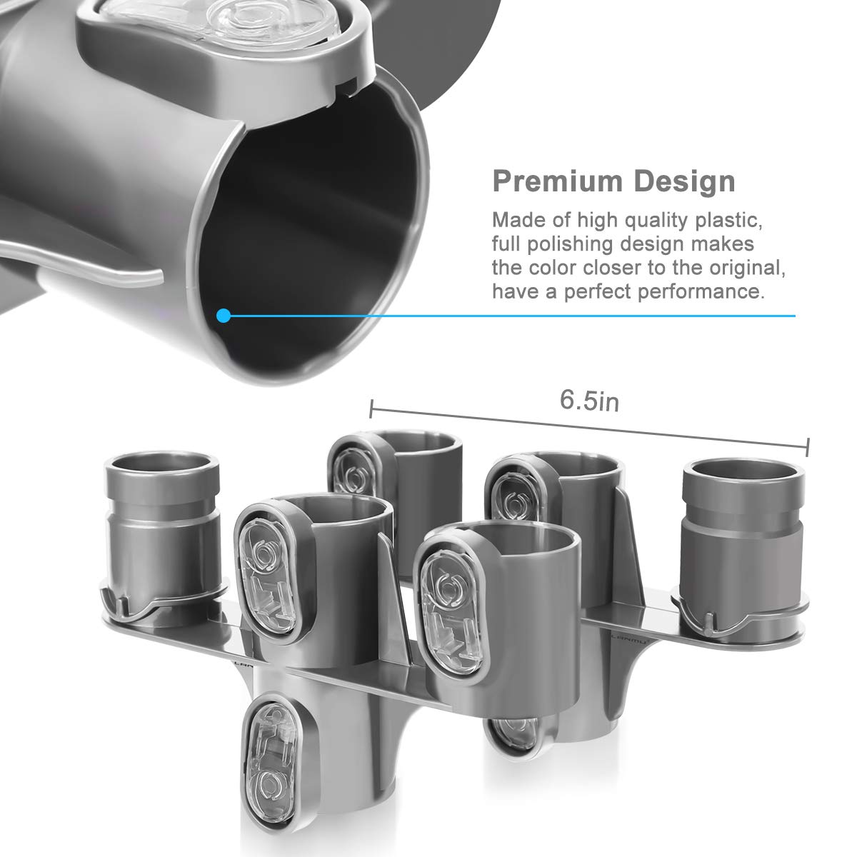LANMU Docking Station Accessory Holder for Dyson V6 Vacuum Cleaner,Attachments Organizer Holder for Dyson DC30 DC31 DC34 DC35 DC44 DC45 DC58 DC59 DC61 DC62,No More Messy Tools - Hatke