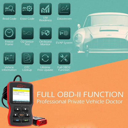OBDScar OS601 EOBD OBD2 Vehicke Scanner Automotive Engine Fault Code Reader CAN Diagnostic Scan Tool (2018 Model) (Open Box) - Hatke