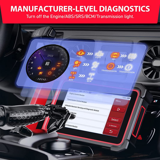 THINKCAR Thinkscan Plus S4 Touchscreen Diagnostic Scan Tool with 28 Reset ABS/SRS/Engine/Transmission/BCM OBD2 Scanner Code Reader Airbag Reset ABS Bleeding Oil Service, EPB, TMPS, Throttle Relearn - TKPS4 - Hatke