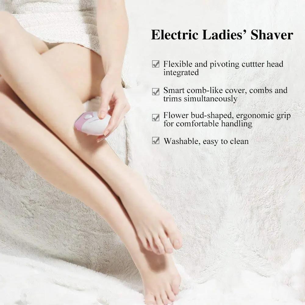 TOUCHBeauty Essentials Waterproof Wet Dry Shaving Electric Body and Bikini Dual Blade Hair Removal Trimmer Shaver TB-1459 (Pink) - Hatke