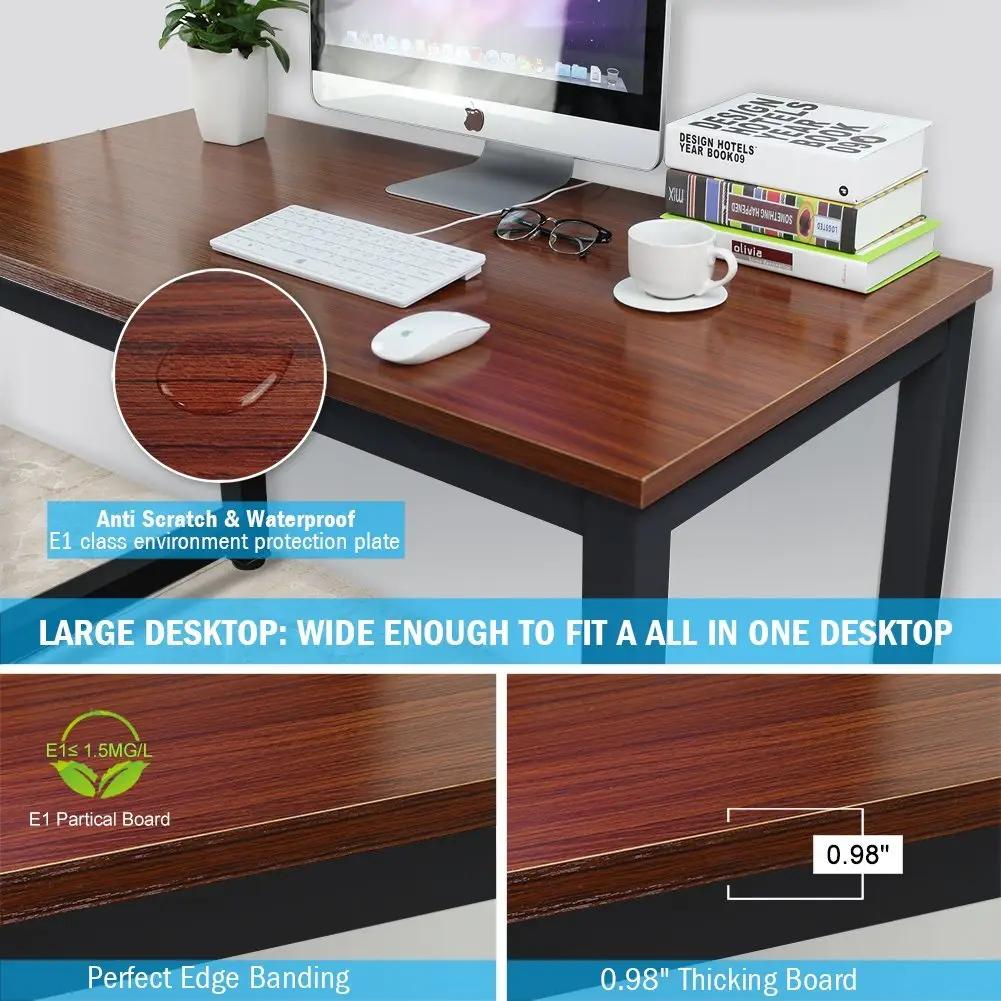 Tribesigns Modern Simple Style Computer Desk PC Laptop Study Table Office Desk Workstation for Home Office, Teak - Hatke