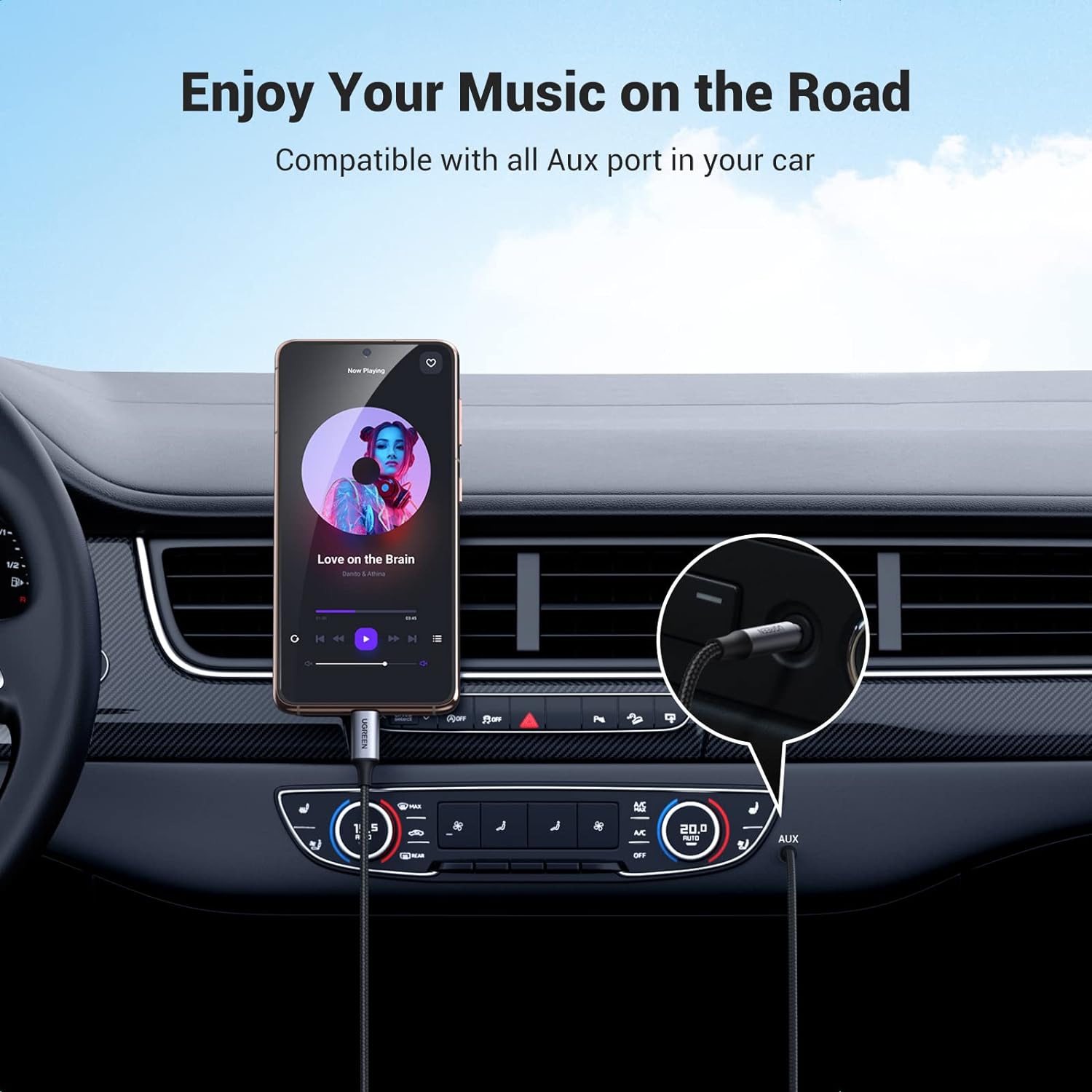 UGREEN USB C to 3.5mm Jack Adapter USB C Audio DAC Cable Auxiliare Car Cable Compatible with iPhone 15 Plus Pro Max Galaxy S23 S22 S21 Ultra S20 FE Note 20 Pixel 7 Pro 6a iPad Pro Air 5 - Hatke