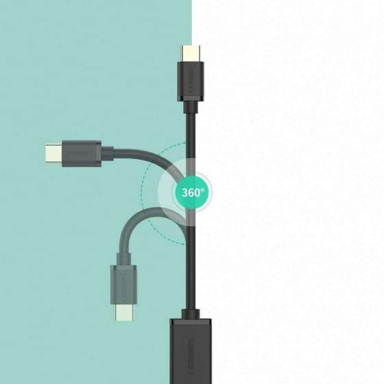 UGREEN USB C to USB 3.0 Adapter Type C OTG Cable USB C Male to USB 3.0 A Female Cable Connector Compatible for MacBook Pro 2019 2018 Samsung Galaxy S10 S9 S8 Note 9 8 LG V40 V30 G6 Google Pixel 2 XL - 30701 - Hatke