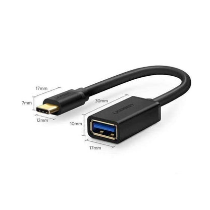 UGREEN USB C to USB 3.0 Adapter Type C OTG Cable USB C Male to USB 3.0 A Female Cable Connector Compatible for MacBook Pro 2019 2018 Samsung Galaxy S10 S9 S8 Note 9 8 LG V40 V30 G6 Google Pixel 2 XL - 30701 - Hatke